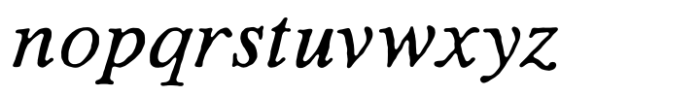 TC Seraphine Round Italic Font LOWERCASE
