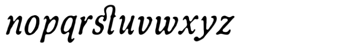 TC Wonderling Condensed Round Italic Font LOWERCASE