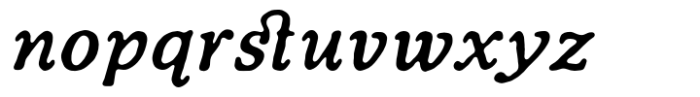 TC Wonderling Round Bold Italic Font LOWERCASE