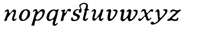 TC Wonderling Round Italic Font LOWERCASE