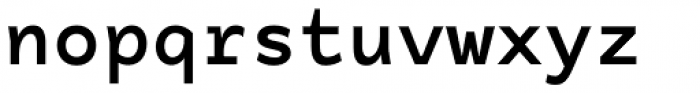 Tchig Mono Bold Font LOWERCASE