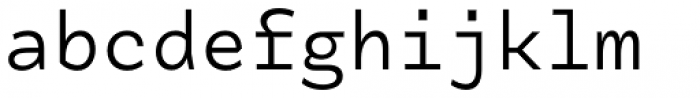 Tchig Mono Regular Font LOWERCASE