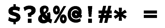 Tchig Mono Black Font OTHER CHARS