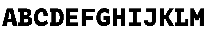 Tchig Mono Black Font UPPERCASE