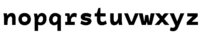 Tchig Mono Black Font LOWERCASE