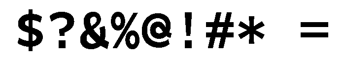 Tchig Mono Bold Font OTHER CHARS