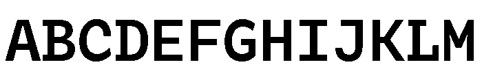 Tchig Mono Bold Font UPPERCASE
