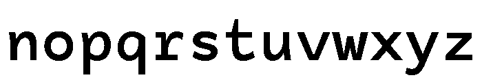 Tchig Mono Bold Font LOWERCASE