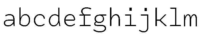 Tchig Mono Light FONT