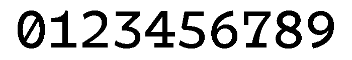 Tchig Mono Medium Font OTHER CHARS