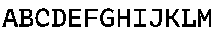 Tchig Mono Medium Font UPPERCASE