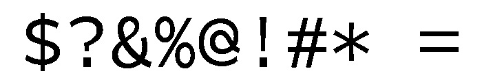 Tchig Mono Regular Font OTHER CHARS