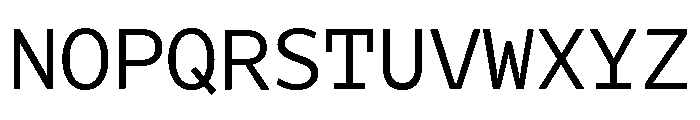 Tchig Mono Regular Font UPPERCASE