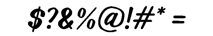 Teeprang Bold Font OTHER CHARS