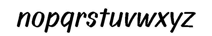Teeprang Regular Font LOWERCASE