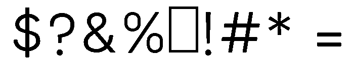 Teraaz Regular Font OTHER CHARS
