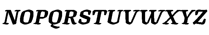 Texturina 18pt Black Italic Font UPPERCASE