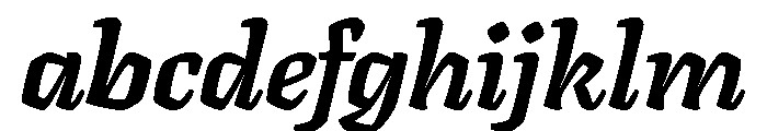 Texturina 18pt Black Italic FONT