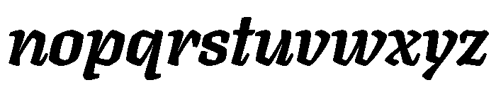 Texturina 18pt Black Italic Font LOWERCASE
