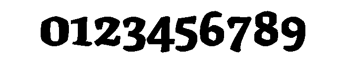 Texturina 18pt Black Font OTHER CHARS