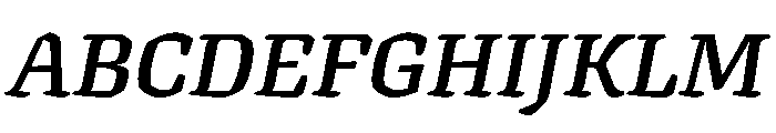 Texturina 18pt Bold Italic Font UPPERCASE
