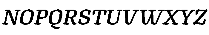 Texturina 18pt Bold Italic Font UPPERCASE