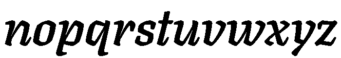 Texturina 18pt Bold Italic Font LOWERCASE