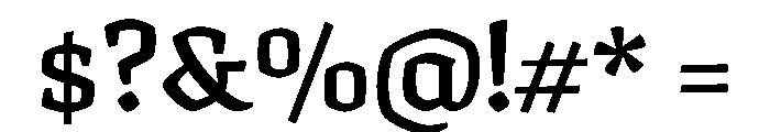 Texturina 18pt Bold Font OTHER CHARS