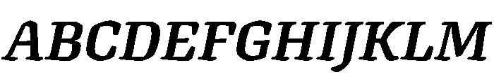 Texturina 18pt ExtraBold Italic Font UPPERCASE