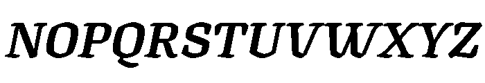 Texturina 18pt ExtraBold Italic Font UPPERCASE