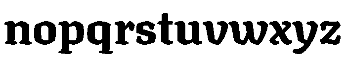 Texturina 18pt ExtraBold Font LOWERCASE