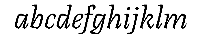 Texturina 18pt ExtraLight Italic FONT