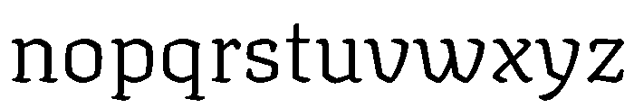 Texturina 18pt ExtraLight Font LOWERCASE
