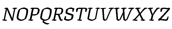 Texturina 18pt Italic Font UPPERCASE