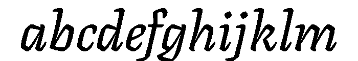 Texturina 18pt Medium Italic FONT