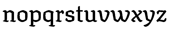 Texturina 18pt Medium Font LOWERCASE