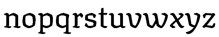 Texturina 18pt Regular Font LOWERCASE