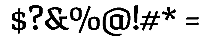 Texturina 18pt SemiBold Font OTHER CHARS