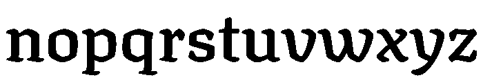 Texturina 18pt SemiBold Font LOWERCASE