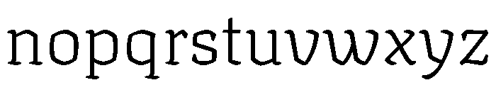 Texturina 18pt Thin Font LOWERCASE