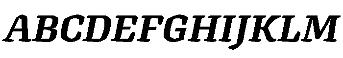 Texturina 28pt Black Italic Font UPPERCASE