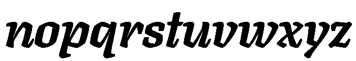 Texturina 28pt Black Italic Font LOWERCASE