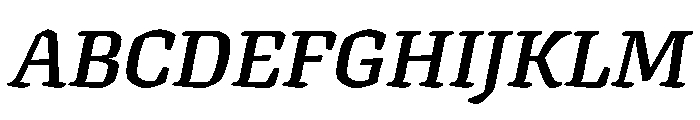 Texturina 28pt Bold Italic Font UPPERCASE