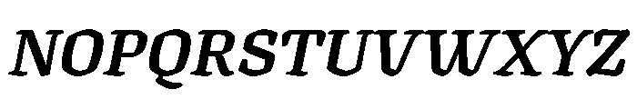 Texturina 28pt ExtraBold Italic Font UPPERCASE