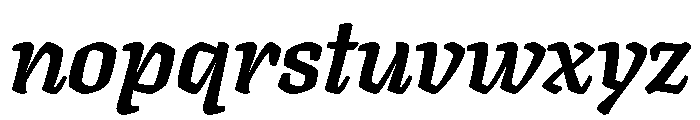 Texturina 28pt ExtraBold Italic Font LOWERCASE