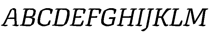 Texturina 28pt Italic Font UPPERCASE