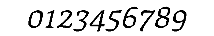 Texturina 28pt Light Italic Font OTHER CHARS