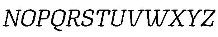 Texturina 28pt Light Italic Font UPPERCASE