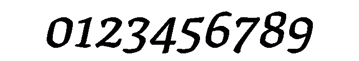 Texturina 28pt SemiBold Italic Font OTHER CHARS