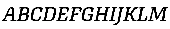 Texturina 28pt SemiBold Italic Font UPPERCASE